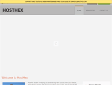 Tablet Screenshot of hosthex.com